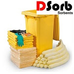 chemical absorbent bin spill kit