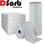 white oil absorbent sheets and rolls